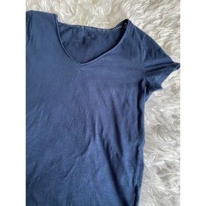 Blue V-Neck Tee